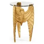 three winged end table