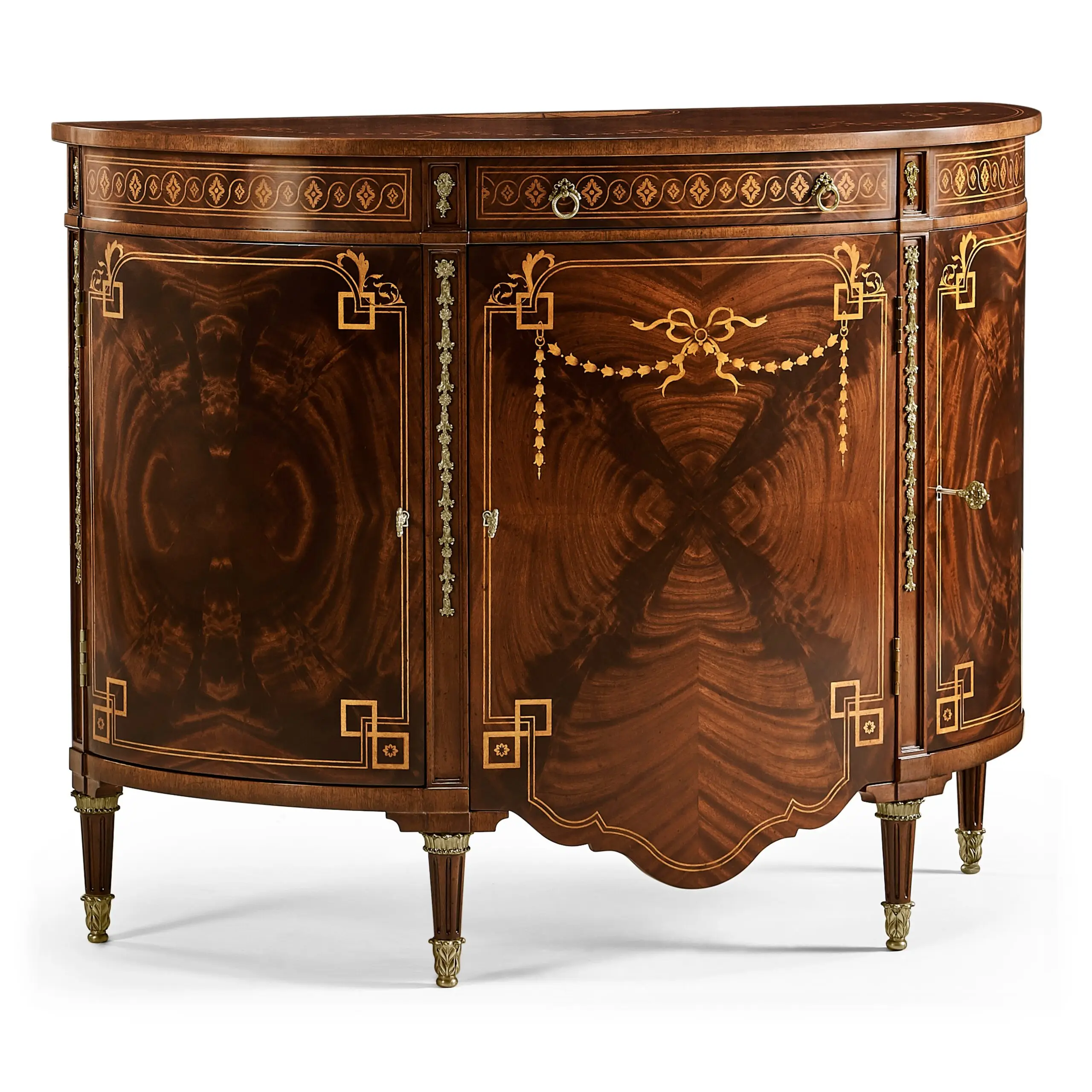 sheraton style bowfront light mahogany commode sheraton style bowfront light mahogany commode