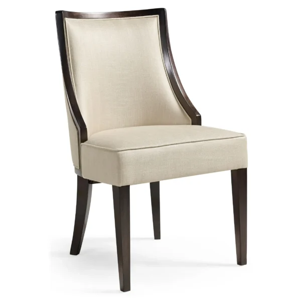 smoked grey eucalyptus dining side chair