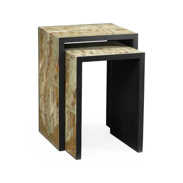 fusion chinoiserie nesting tables