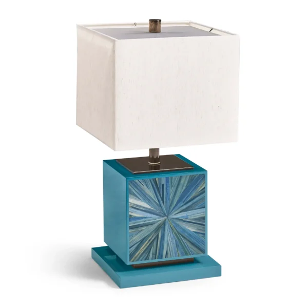 sapphire cube table lamp