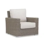 Coronado Club Chair in Canvas Flax w/ Self Welt