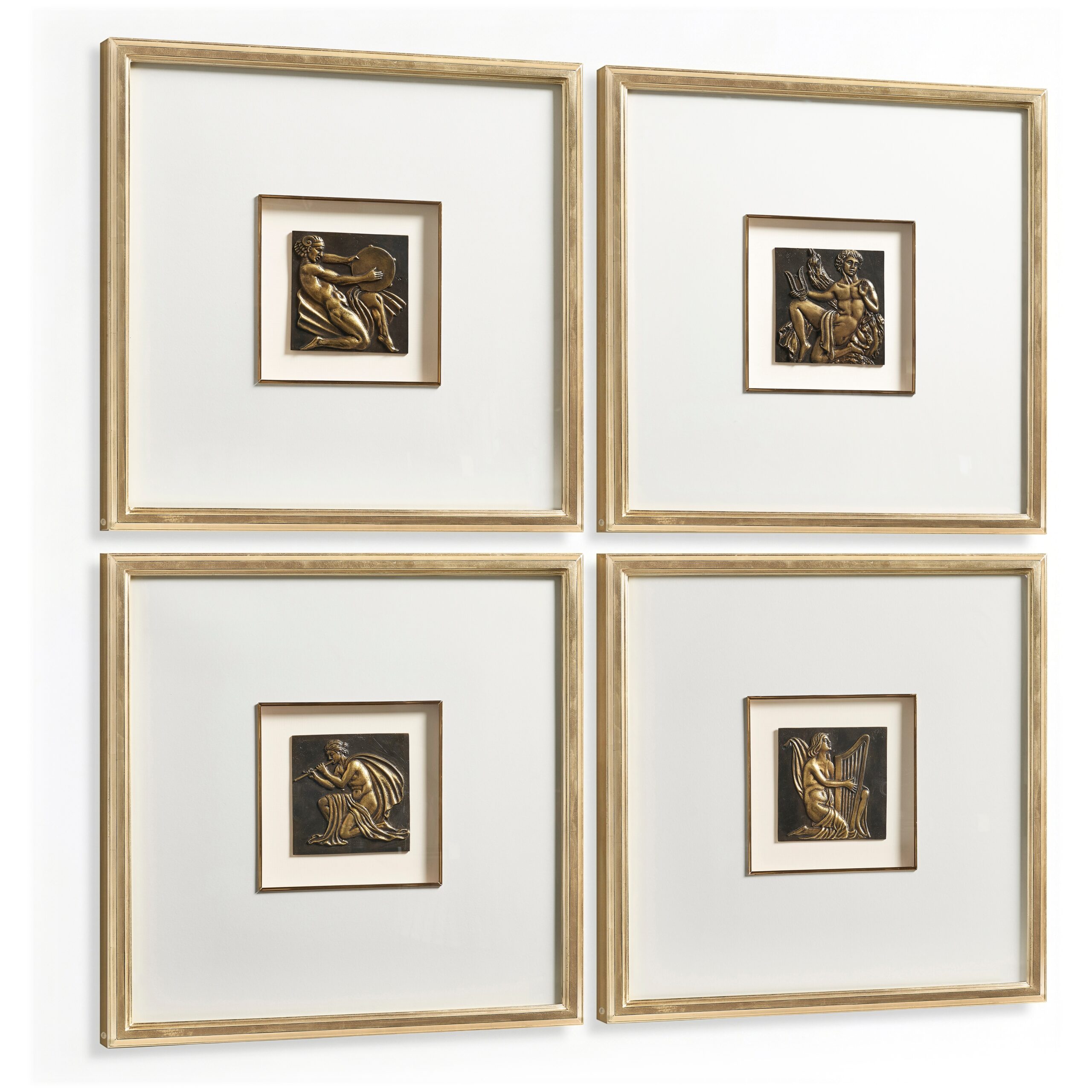 the music of bronze – set of 4 the music of bronze – set of 4