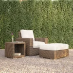 Coronado Club Chair in Canvas Flax w/ Self Welt - Image 2