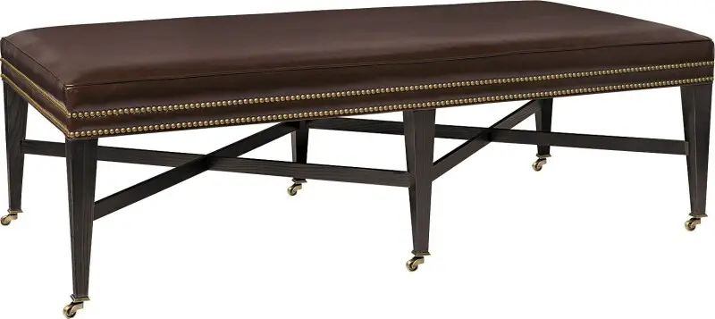 ed15d2a56fdb453c7797c936d2ad0c91 BEXLEY COCKTAIL OTTOMAN Upholstered Top - Image 1