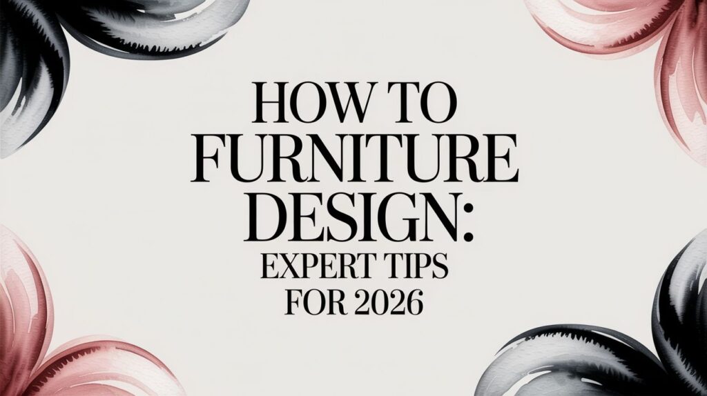 how to furniture design design tips