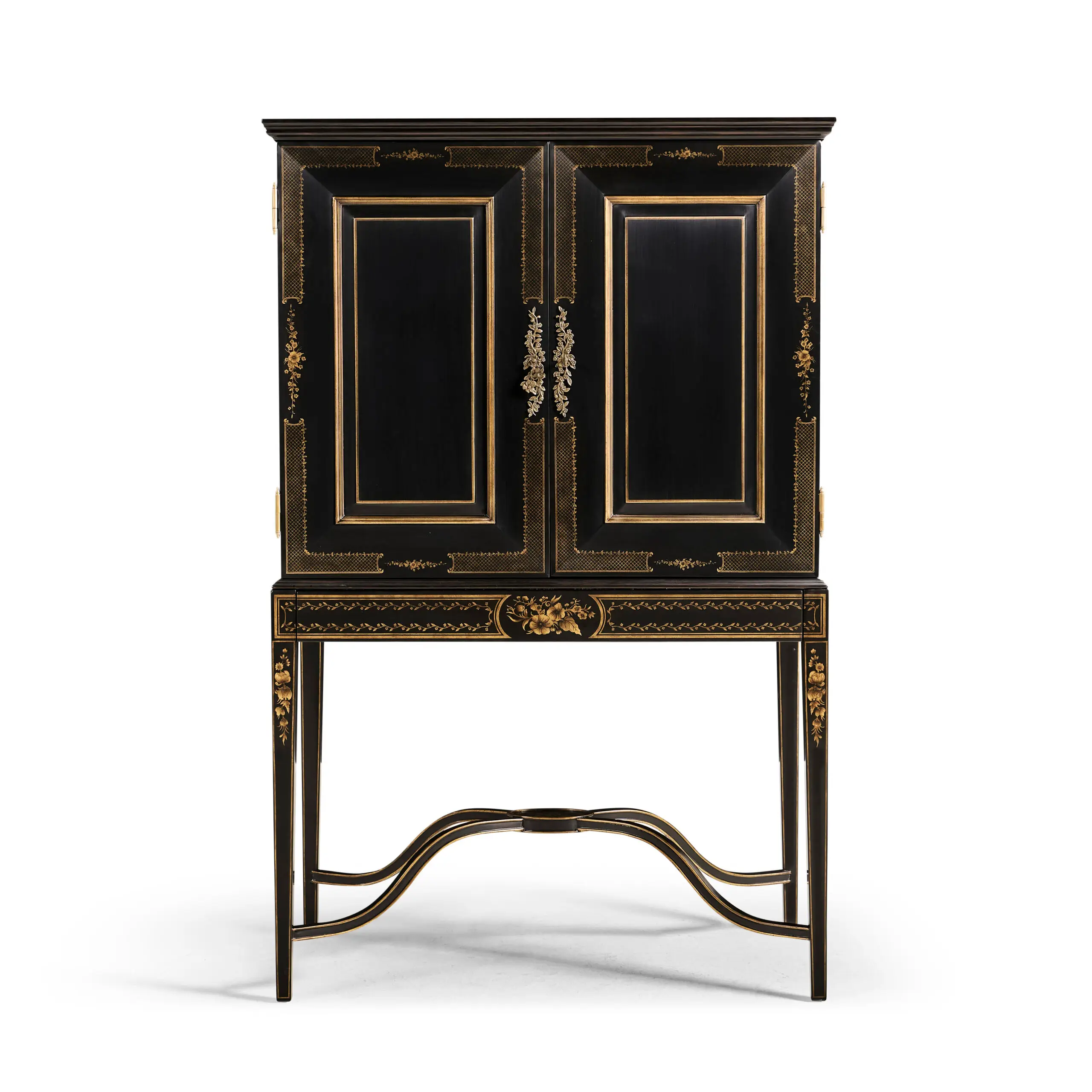 formal black & gold drinks cabinet formal black & gold drinks cabinet