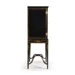 formal black & gold drinks cabinet