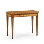satinwood painted card table