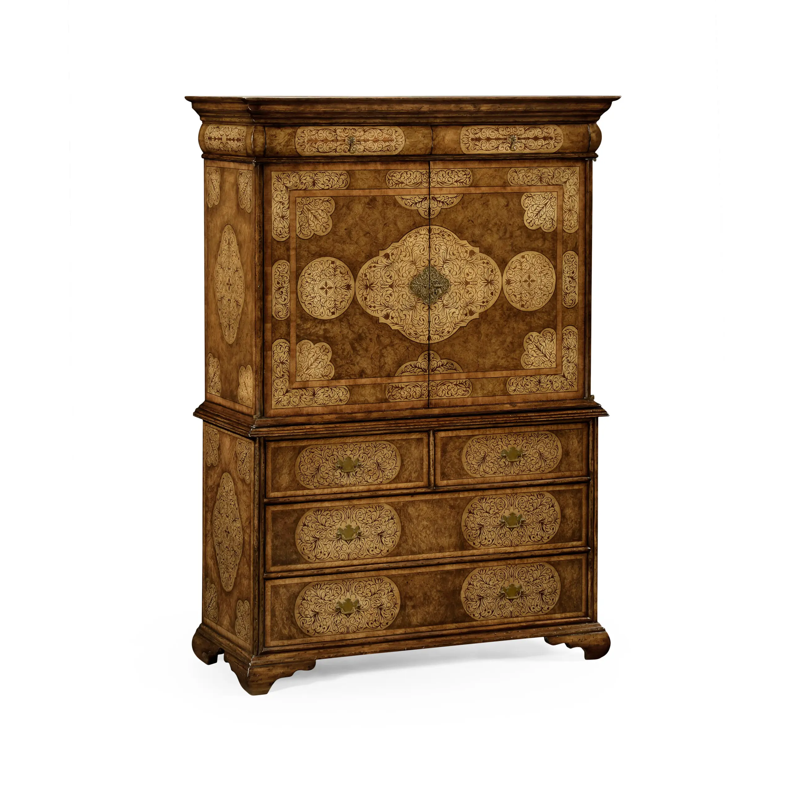 light walnut & seaweed escritoire cabinet light walnut & seaweed escritoire cabinet