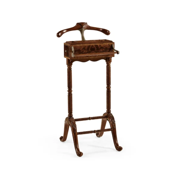 mahogany valet stand with stud box