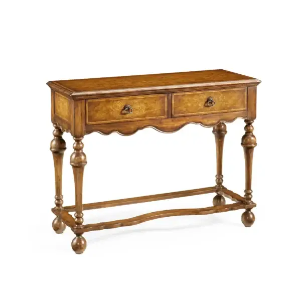 small seaweed marquetry console