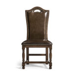 traditional high back side chair