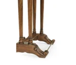 regency style walnut valet stand with stud box