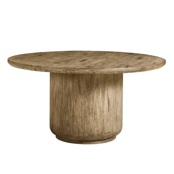 stone ridge round dining table light 60"