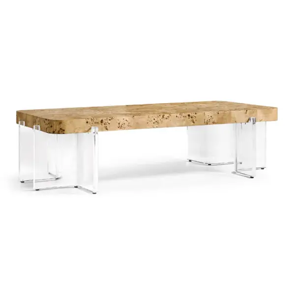 veil rectangular cocktail table