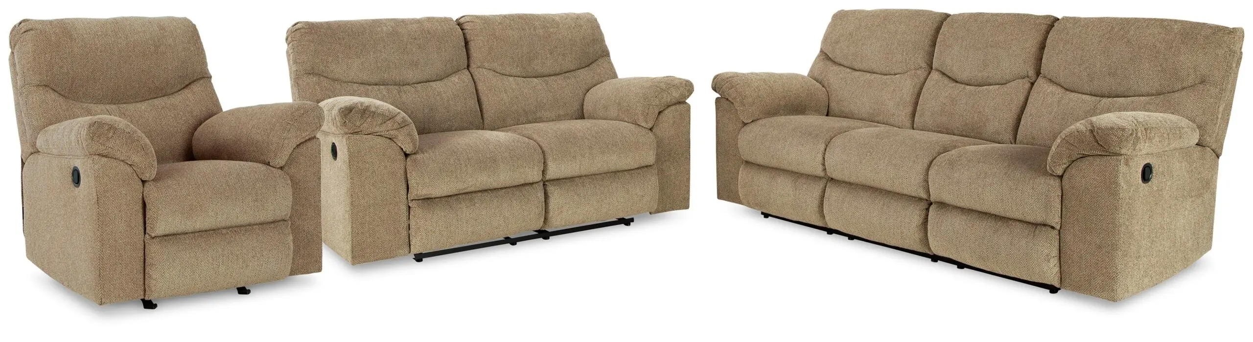 0700be57a3b1a89049bf764db70c4de4 Alphons Reclining Sofa, Loveseat and Recliner - Image 1
