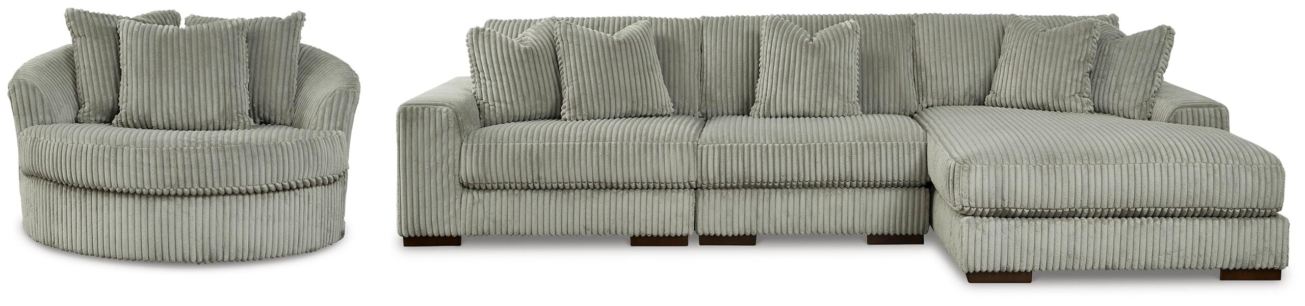 16dbd30f77d40e880d19b6dd470e834d Lindyn 3-Piece Sectional and Chair - Image 1