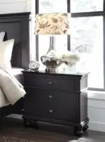 Oxford 2 Drawer Ns I07-450-BLK-1 I07-450-BLK-1 - Image 4