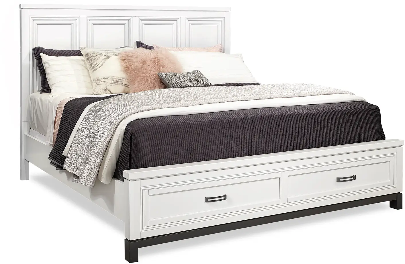 32a7fddd7e91eec87b5a6f7fb880a399 Hyde Park Panel Bed I32BRGRP17 - Image 1