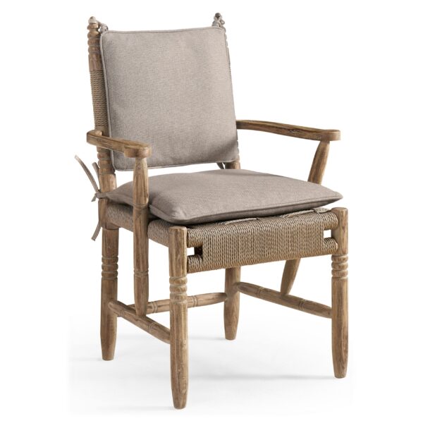 sagehill rush seat arm chair