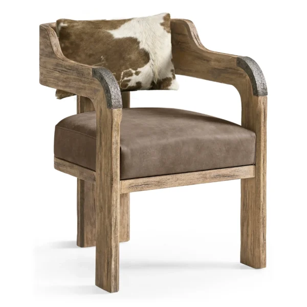 stone ridge leather arm chair