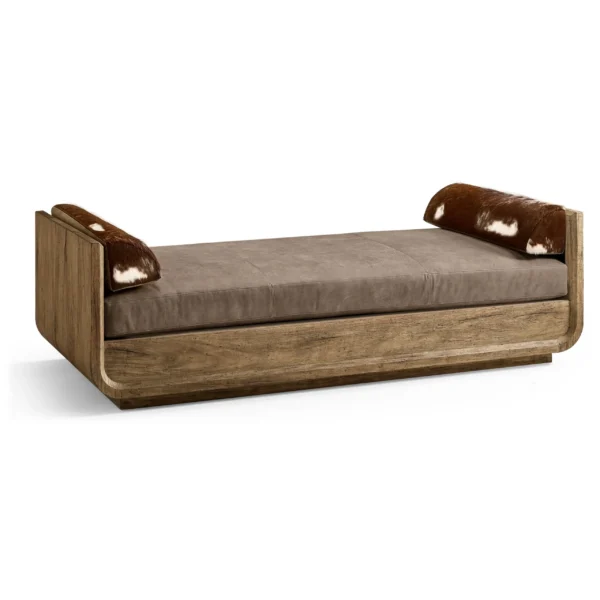 stone ridge leather & hide daybed light
