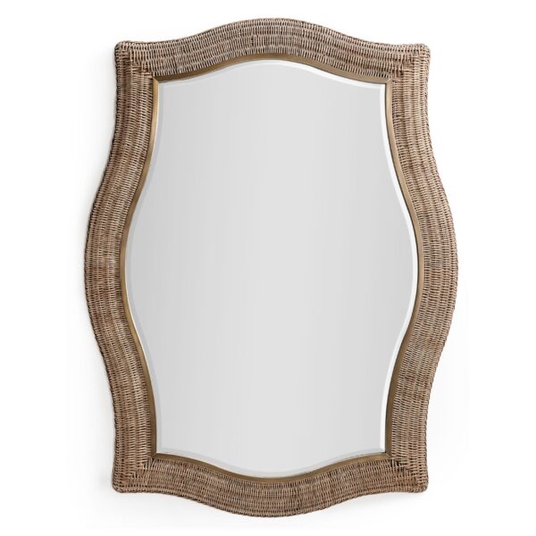 palm court haven rattan wall mirror