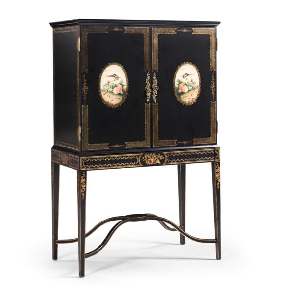 black painted drinks cabinet