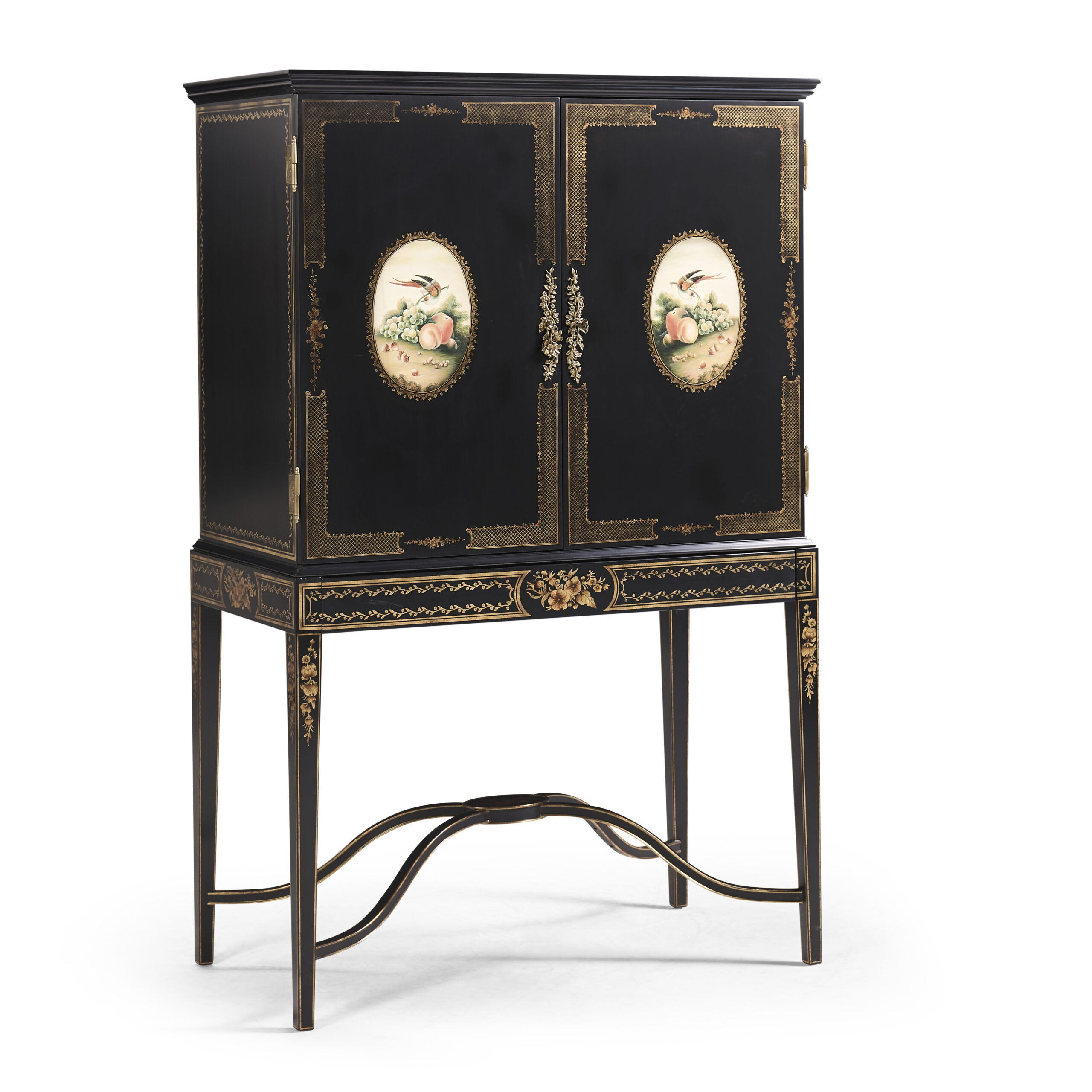 black painted drinks cabinet black painted drinks cabinet