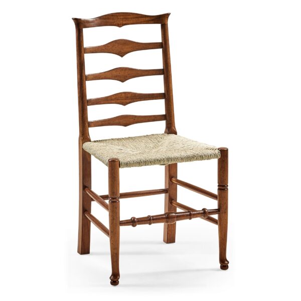 traditional triangular ladderback side chair