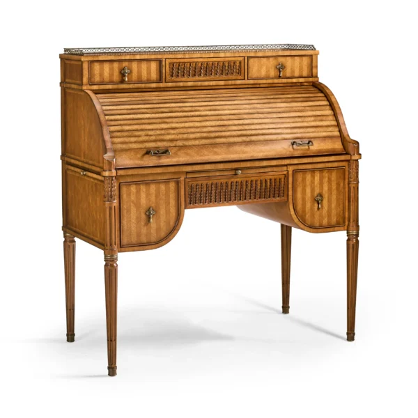 satinwood roll top desk