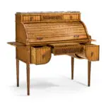 satinwood roll top desk