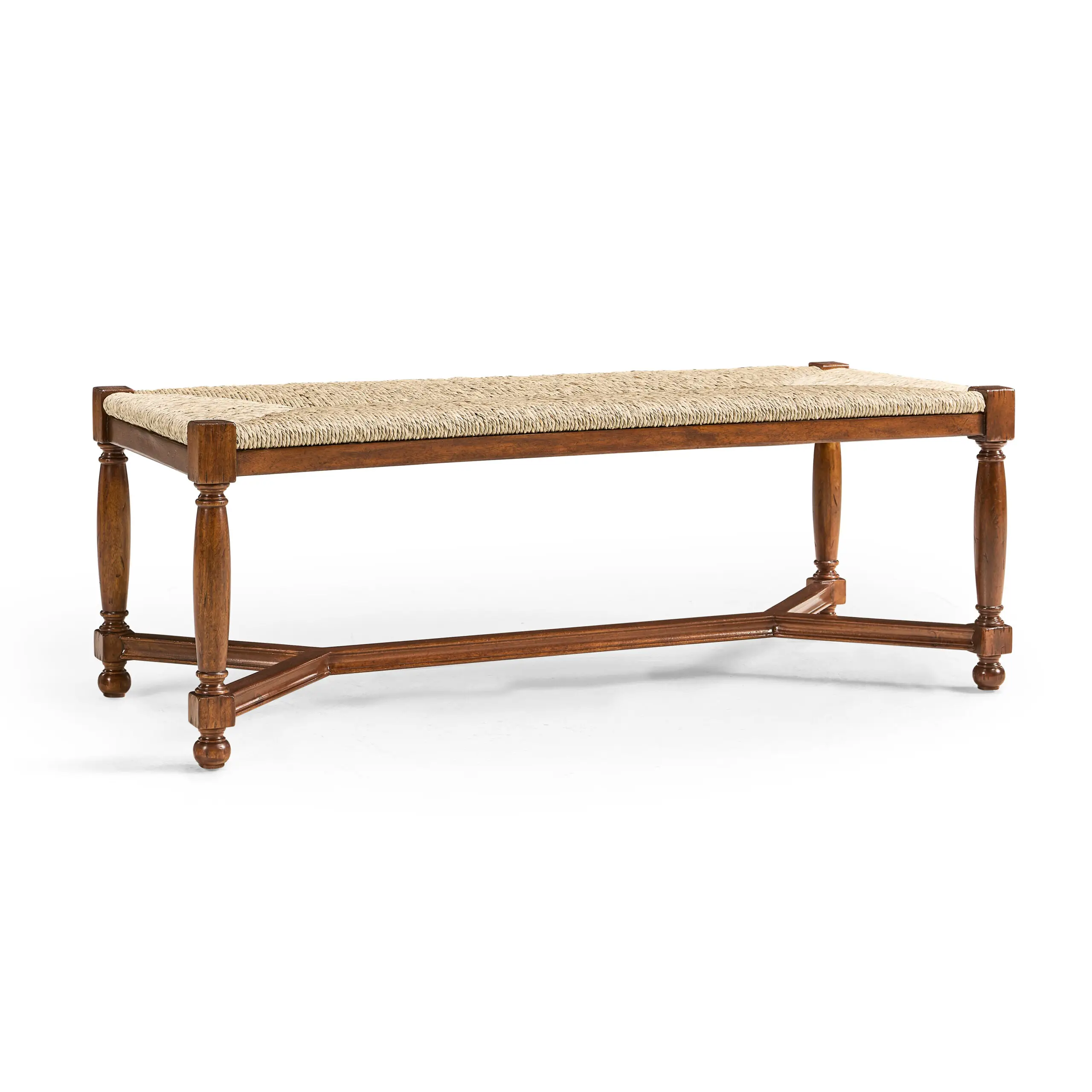 two seat stool with rushed seat two seat stool with rushed seat
