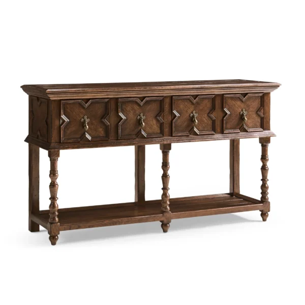 traditional tudor style dark oak buffet