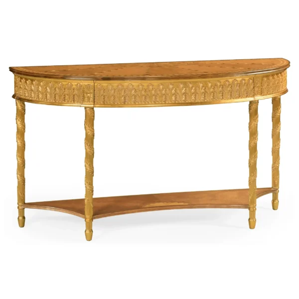 gilded console with shelf (large)