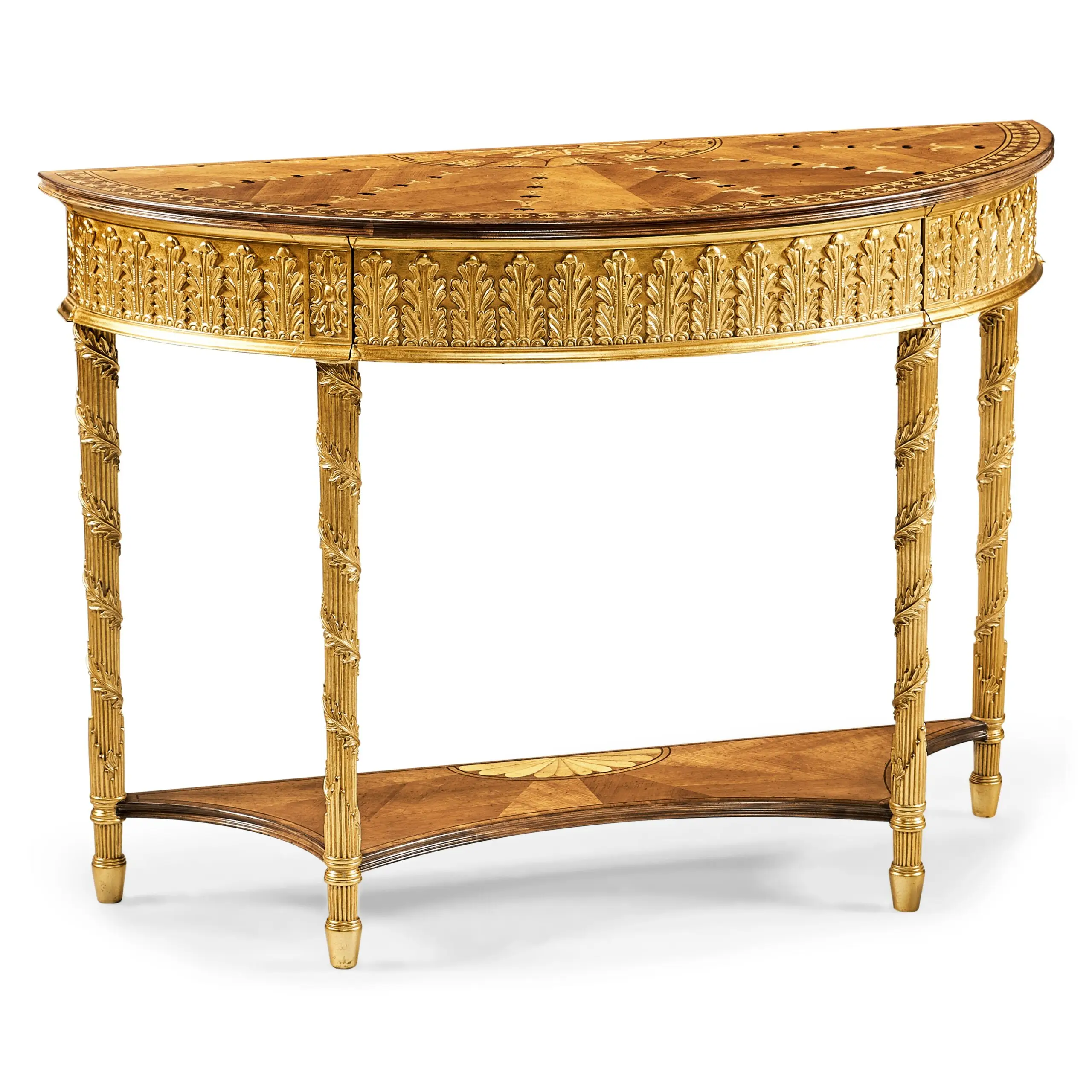 small gilded console with shelf small gilded console with shelf