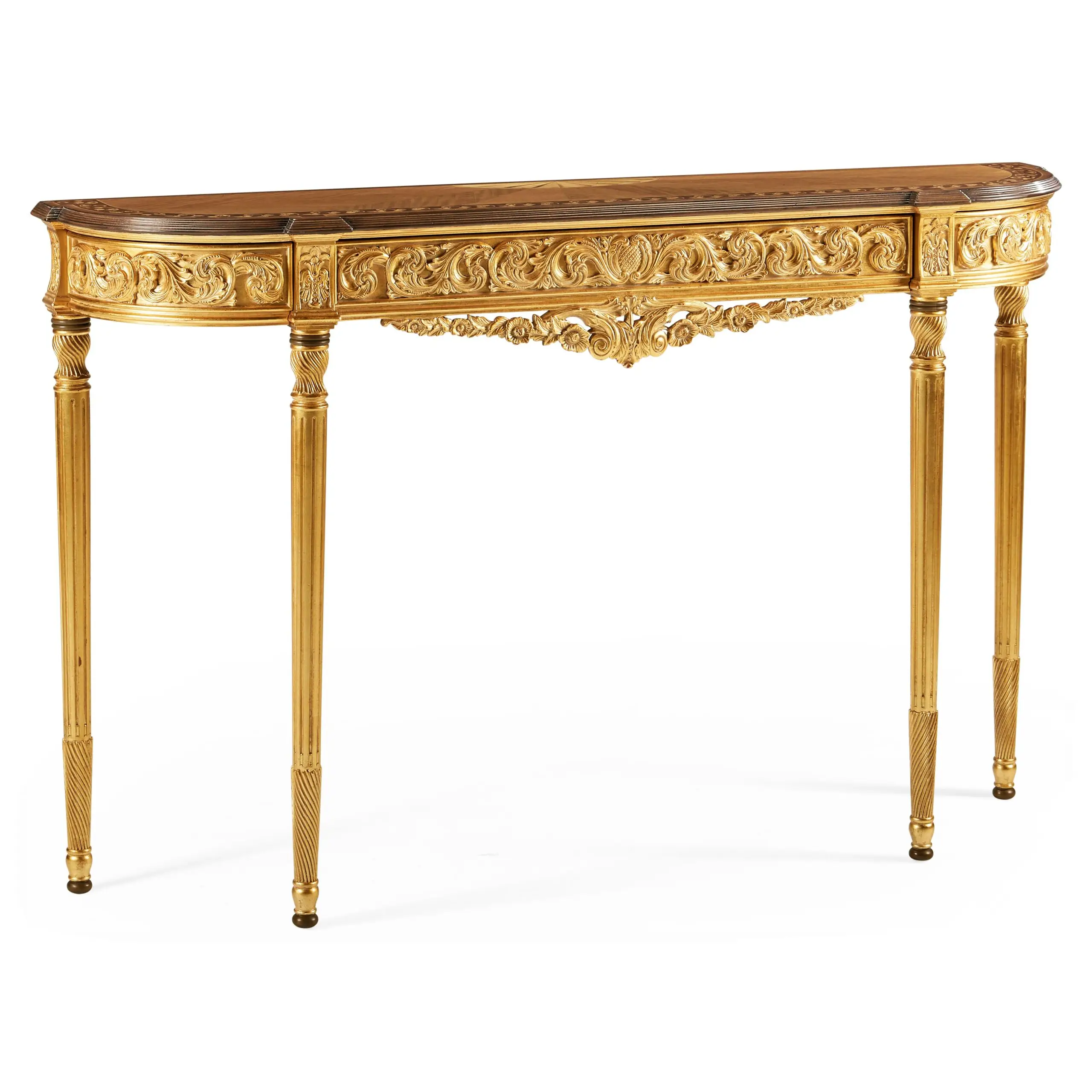 louis iv style narrow gilded console louis iv style narrow gilded console