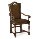 traditional high back arm chair