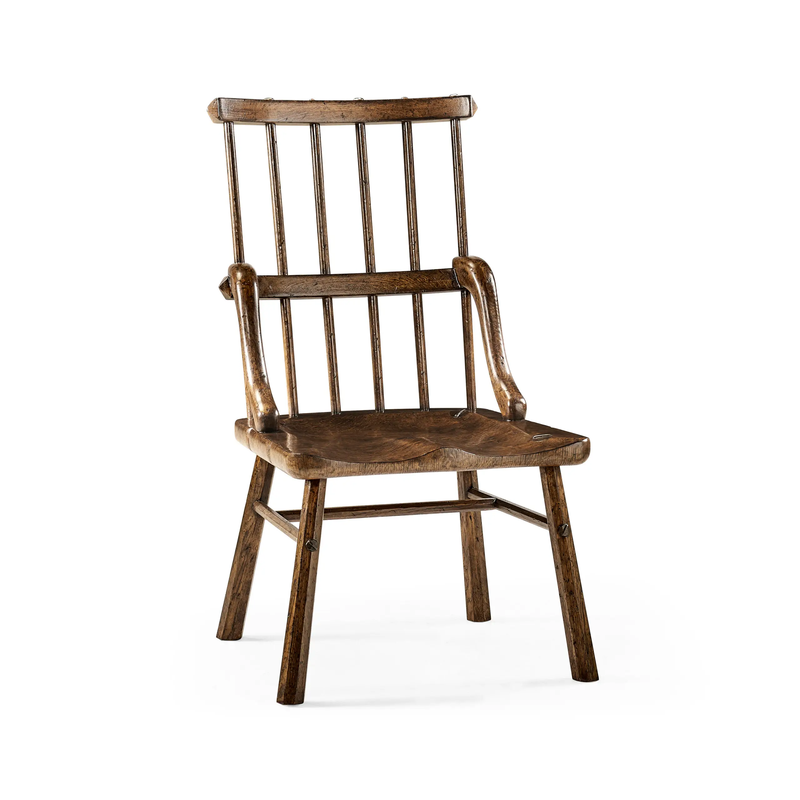 rustic dark oak country side chair with a plank seat rustic dark oak country side chair with a plank seat