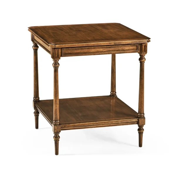 victorian style walnut side table