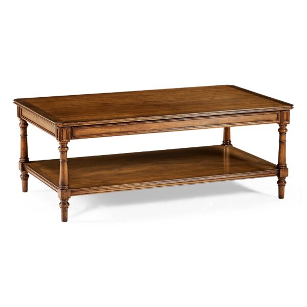 victorian style walnut coffee table