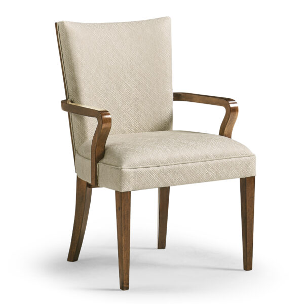 biedermeier style walnut dining arm chair