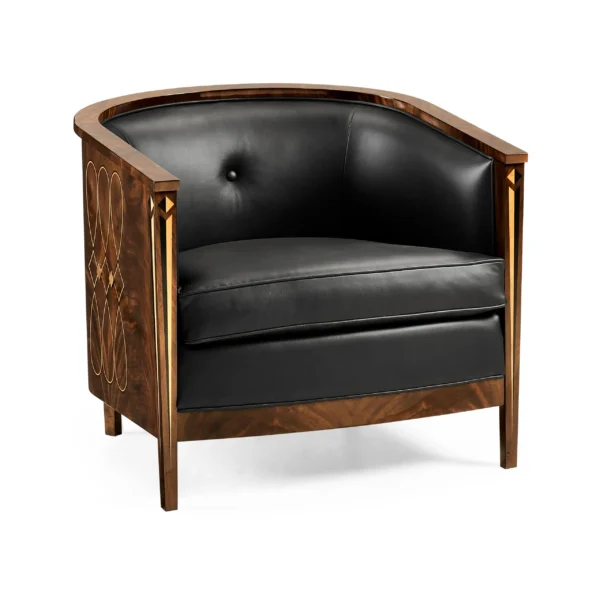 knightbridge antique mahogany tub chair