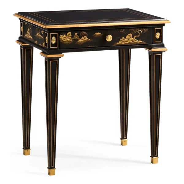 chinoiserie style bedside table