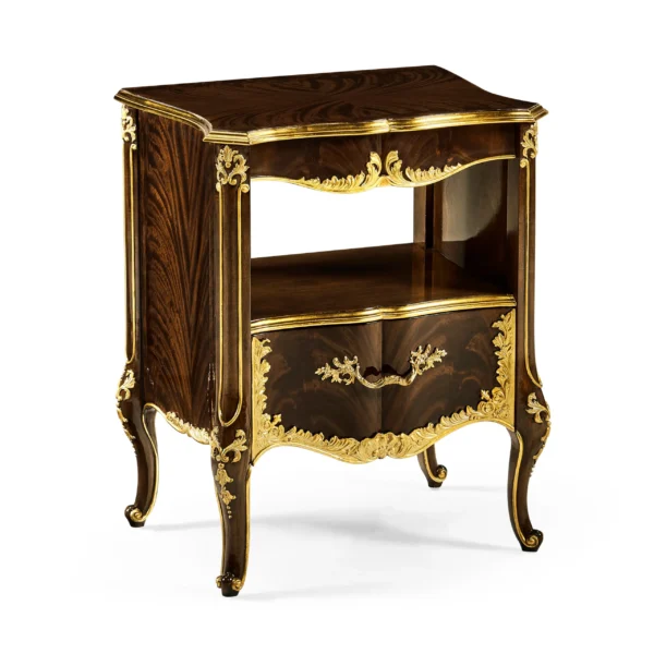 mahogany & gilded nightstand