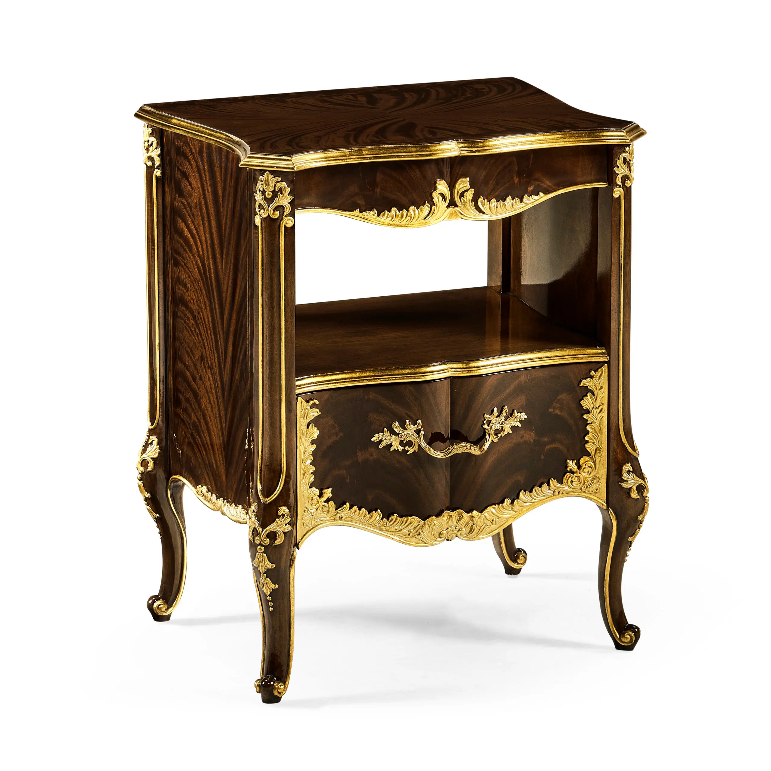 mahogany & gilded nightstand mahogany & gilded nightstand