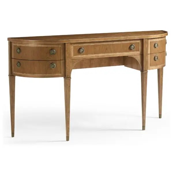 sundial demilune console table