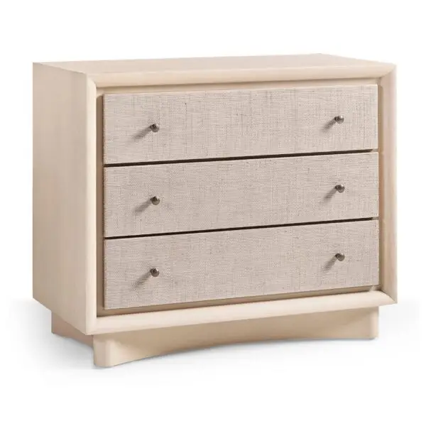 keel three drawer nightstand