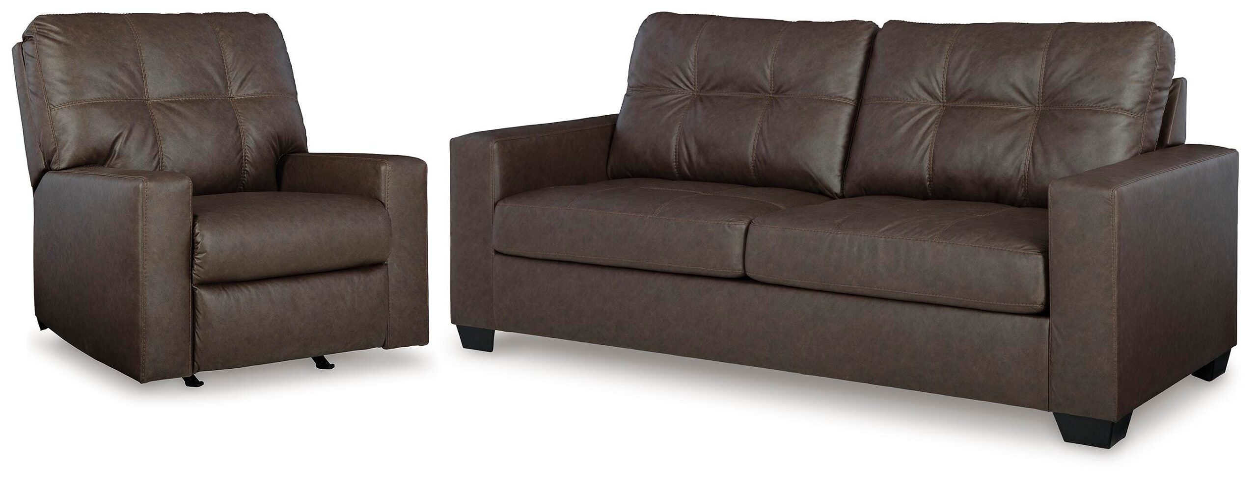 50ad9f41f95c0358f8bbb883d1f939ea Barlin Mills Sofa and Recliner - Image 1